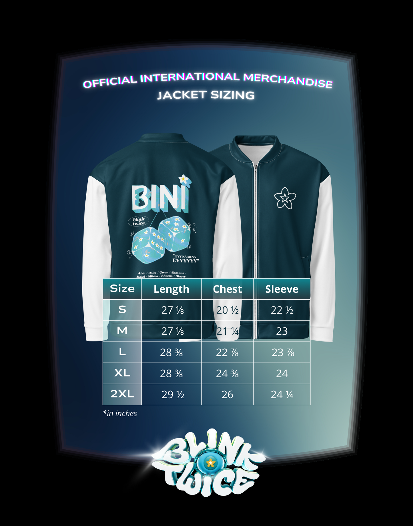 BINI Blink Twice Bomber Jacket - Exclusive
